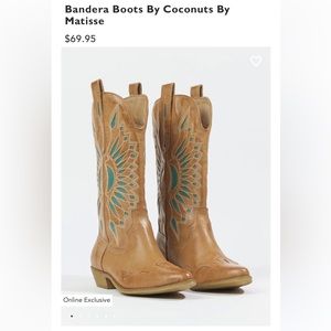 New Coconuts cowgirl boots size 7.5